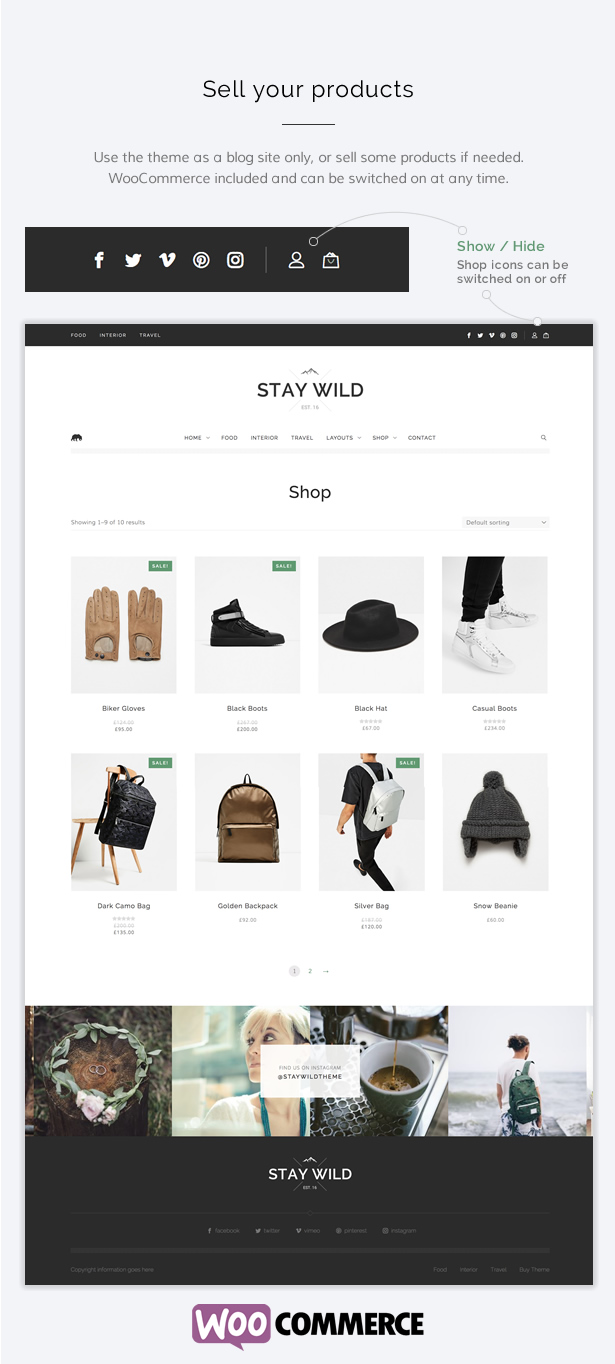 Stay Wild - A Clean Lifestyle Blog & Shop Theme - 8