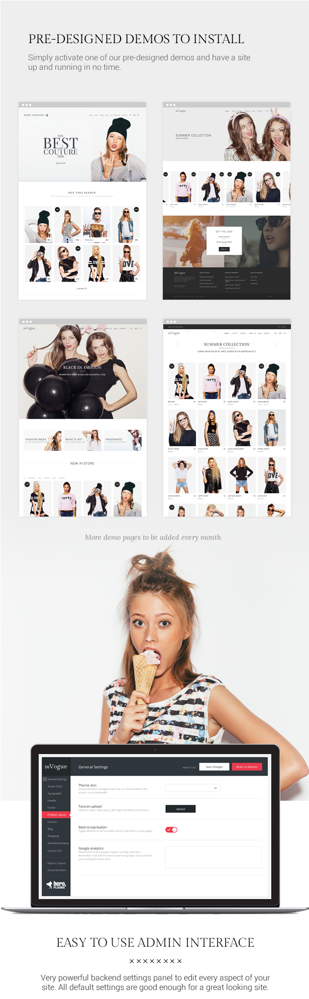 inVogue - WordPress Fashion Shopping Theme - 8