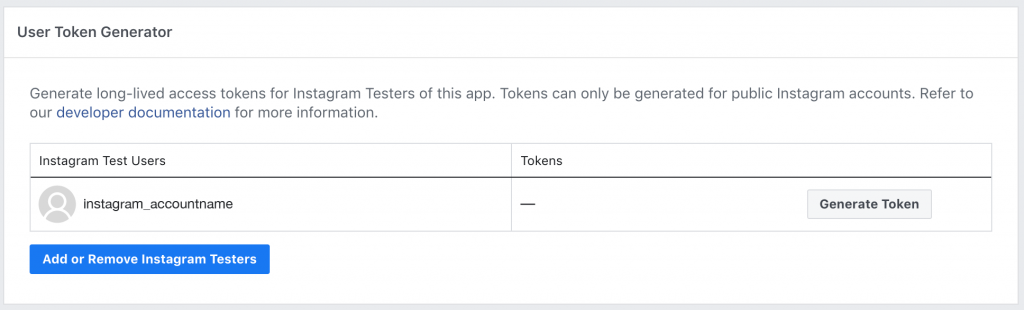 How to Get Instagram Access Token - Documentation